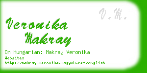 veronika makray business card